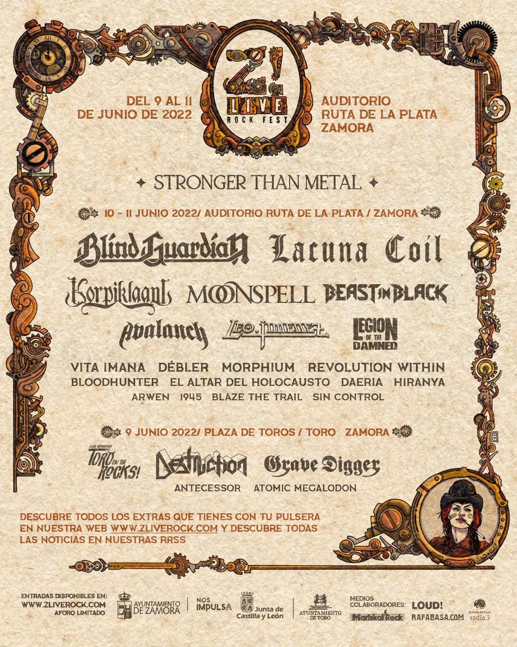 Lineup Poster Z! Live Rock Fest 2022