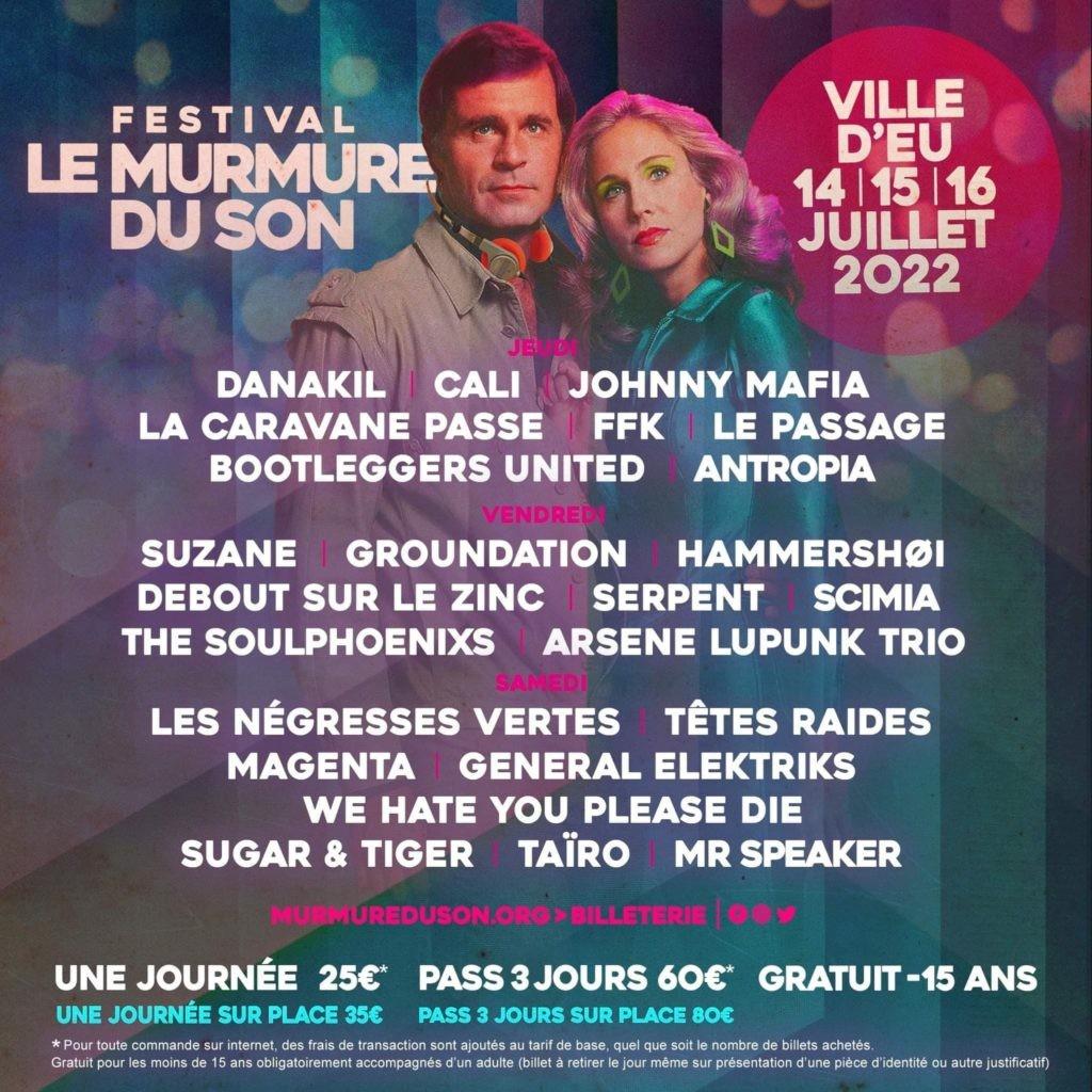 Lineup Poster Festival le Murmure du Son 2022