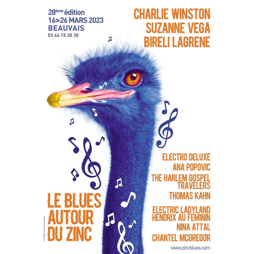 Lineup Poster Le Blues autour du Zinc 2023