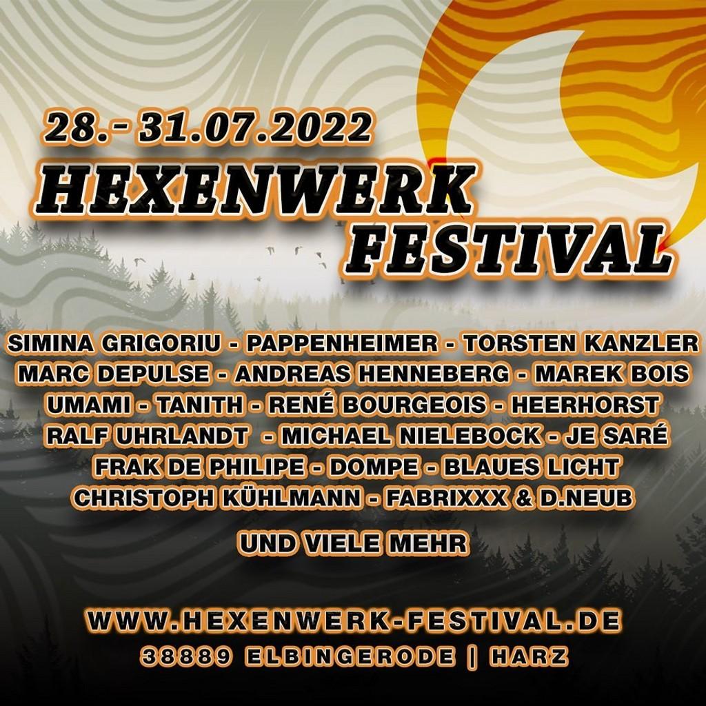 Lineup Poster Hexenwerk Festival 2022
