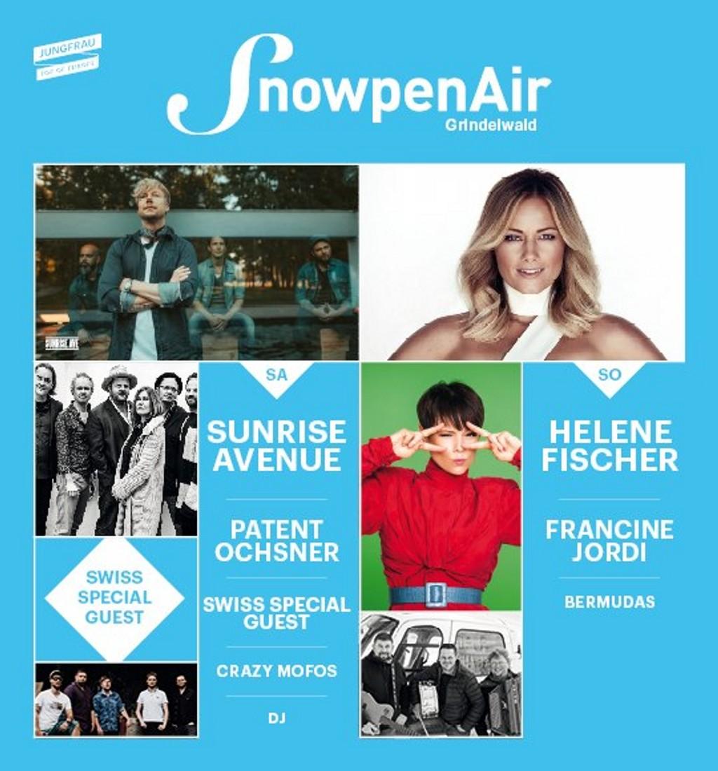 Lineup Poster Snowpenair 2022