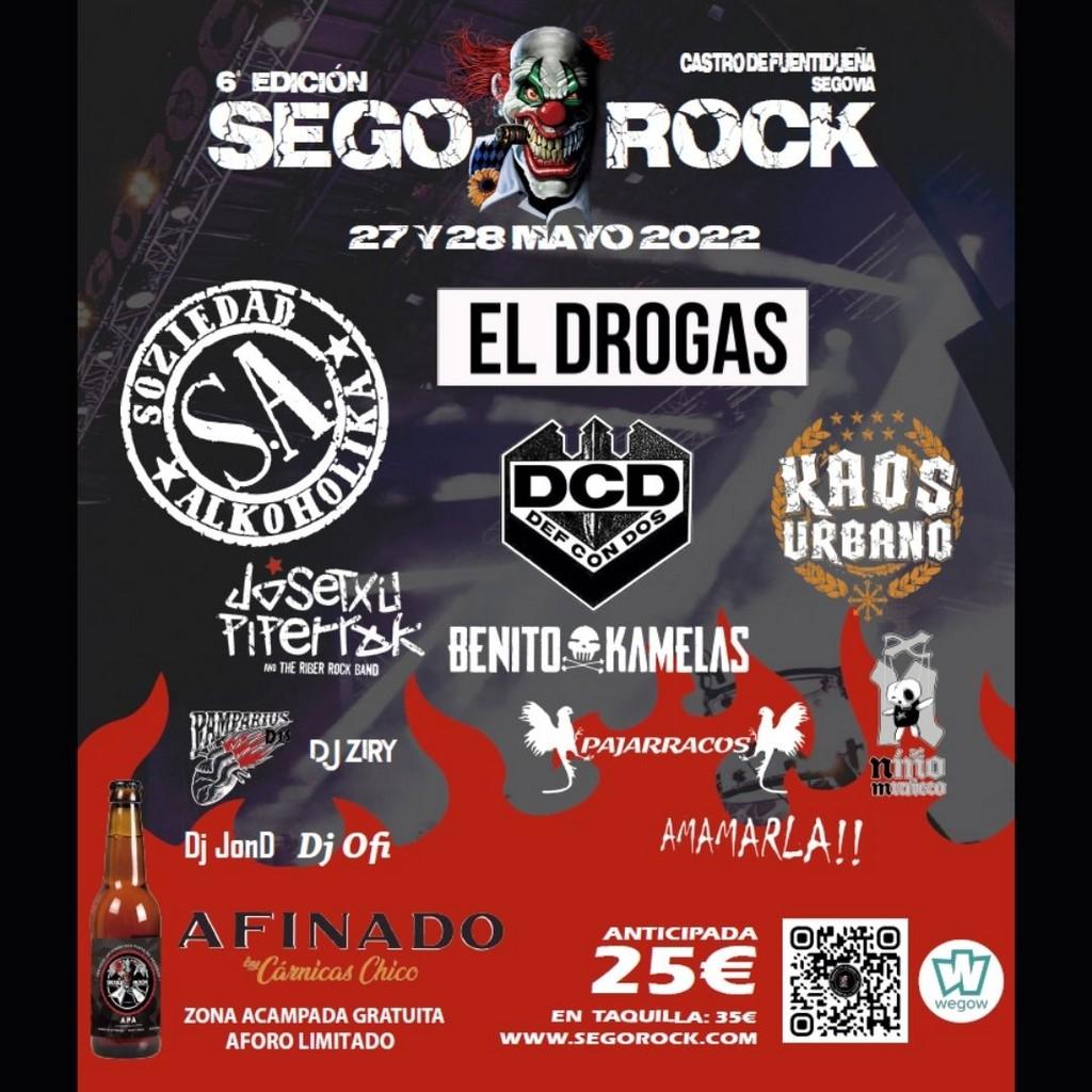 Lineup Poster Sego-Rock 2022