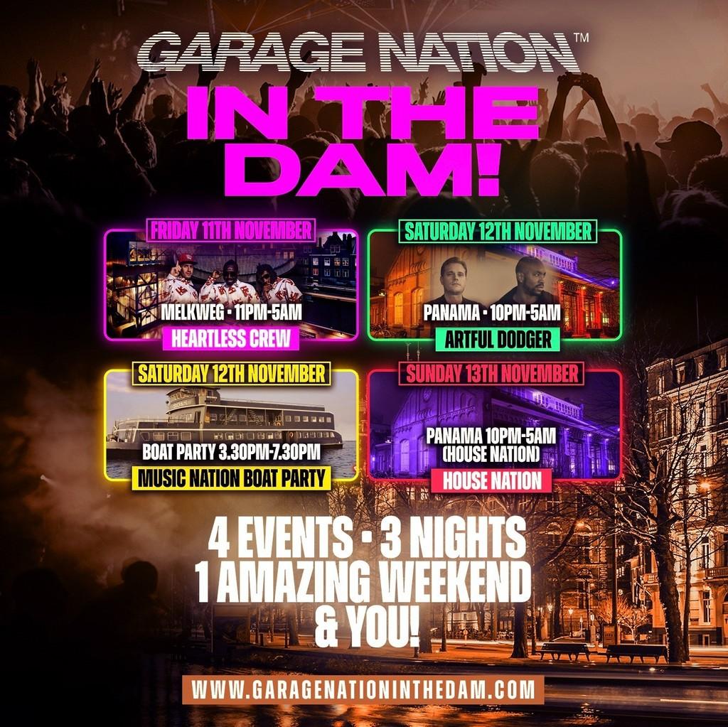 Lineup Poster Garage Nation In The Dam 2022