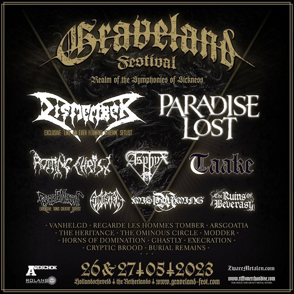 Lineup Poster Graveland Festival 2023