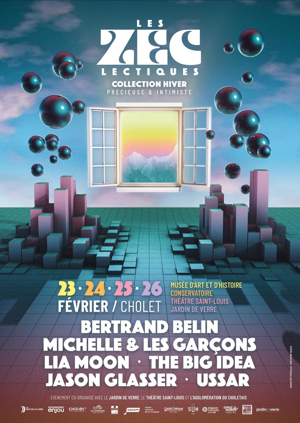 Lineup Poster Festival les Z'Eclectiques - Collection Hiver 2023