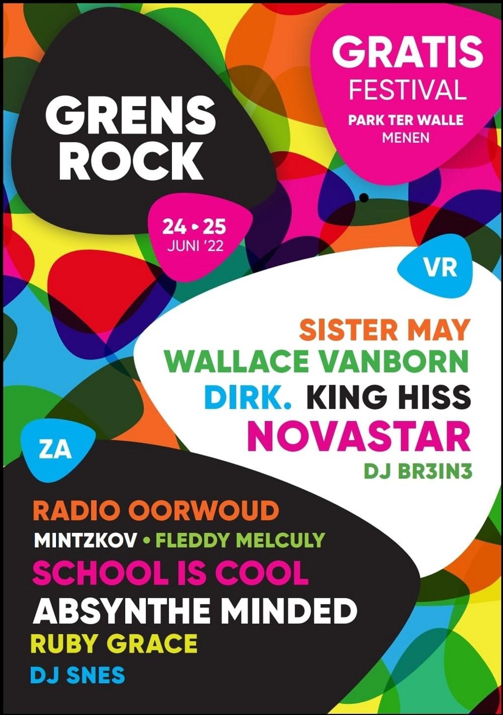 Lineup Poster GRENSROCK 2022