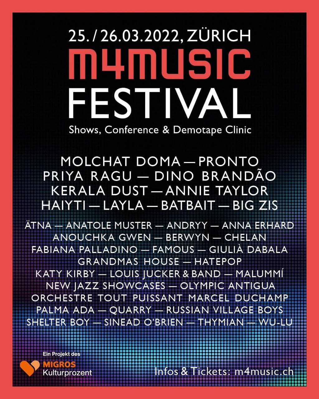 Lineup Poster M4Music Festival 2022