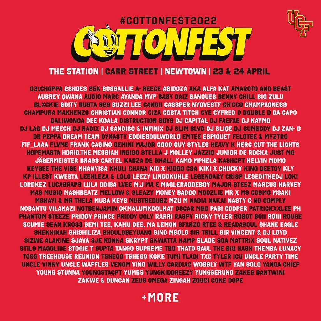 Lineup Poster Cotton Fest 2022