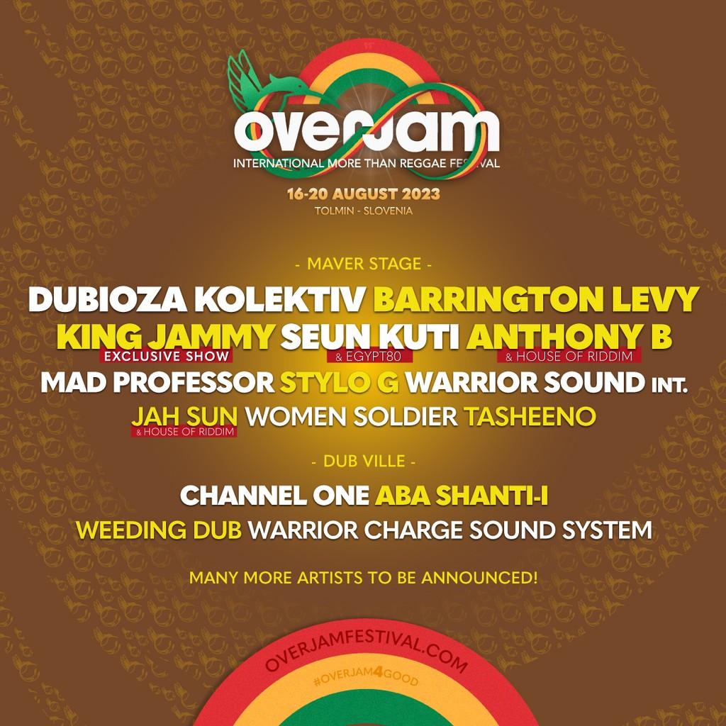 Lineup Poster OverJam Festival 2022