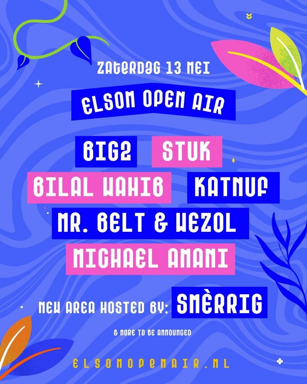 Lineup Poster Elsom Open Air 2023