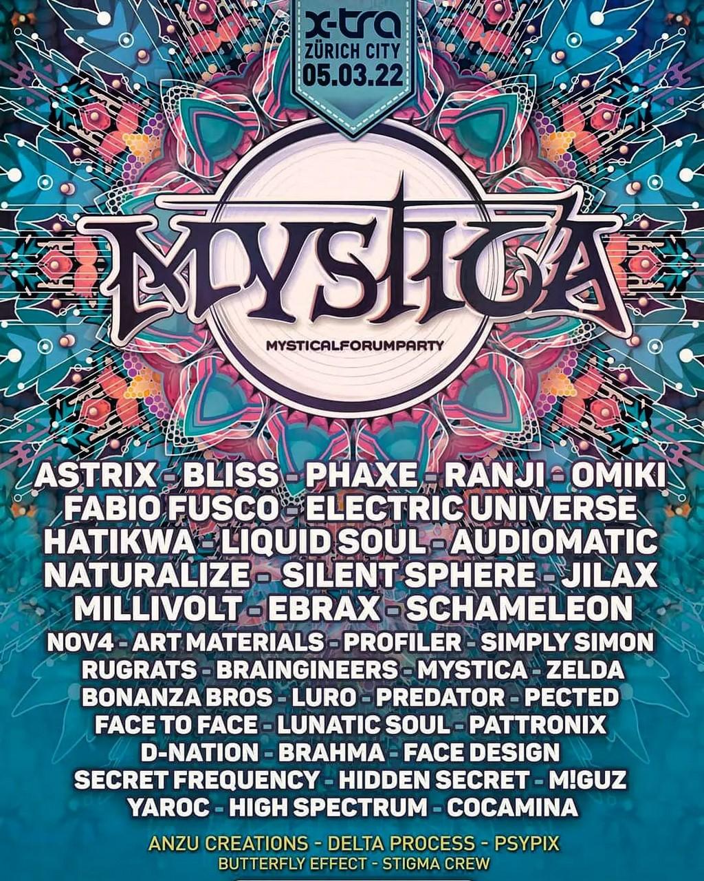 Lineup Poster Mystica 2022