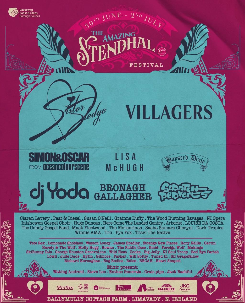 Lineup Poster Stendhal Festival 2022
