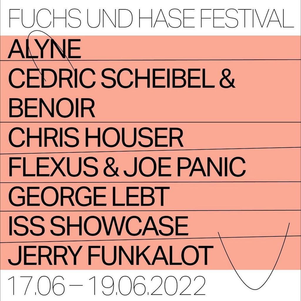 Lineup Poster Fuchs & Hase Festival 2022