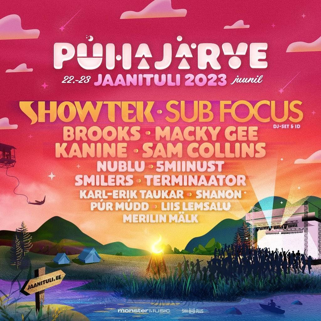 Lineup Poster Pühajärve Jaanituli 2023