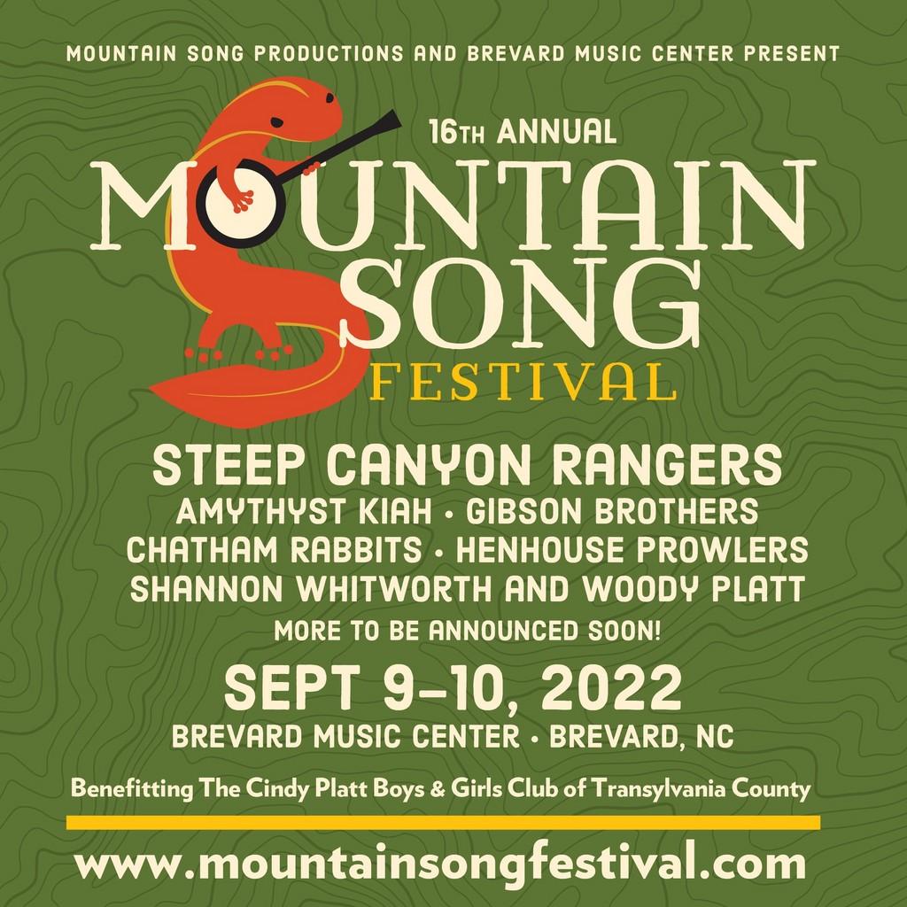 Lineup Poster Mountain Song Festival 2022