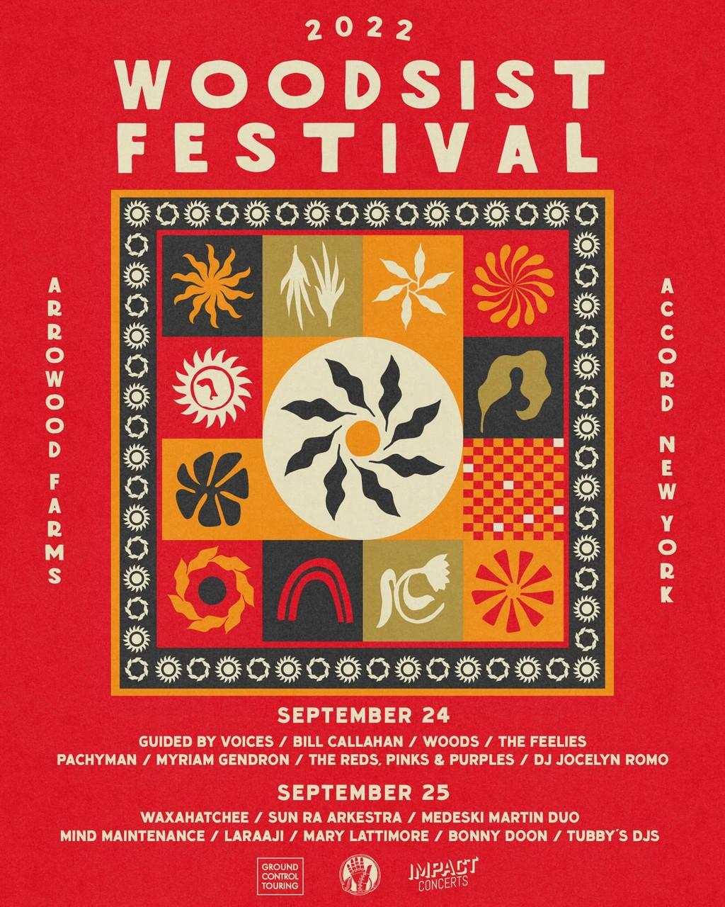 Lineup Poster Woodsist Festival 2022