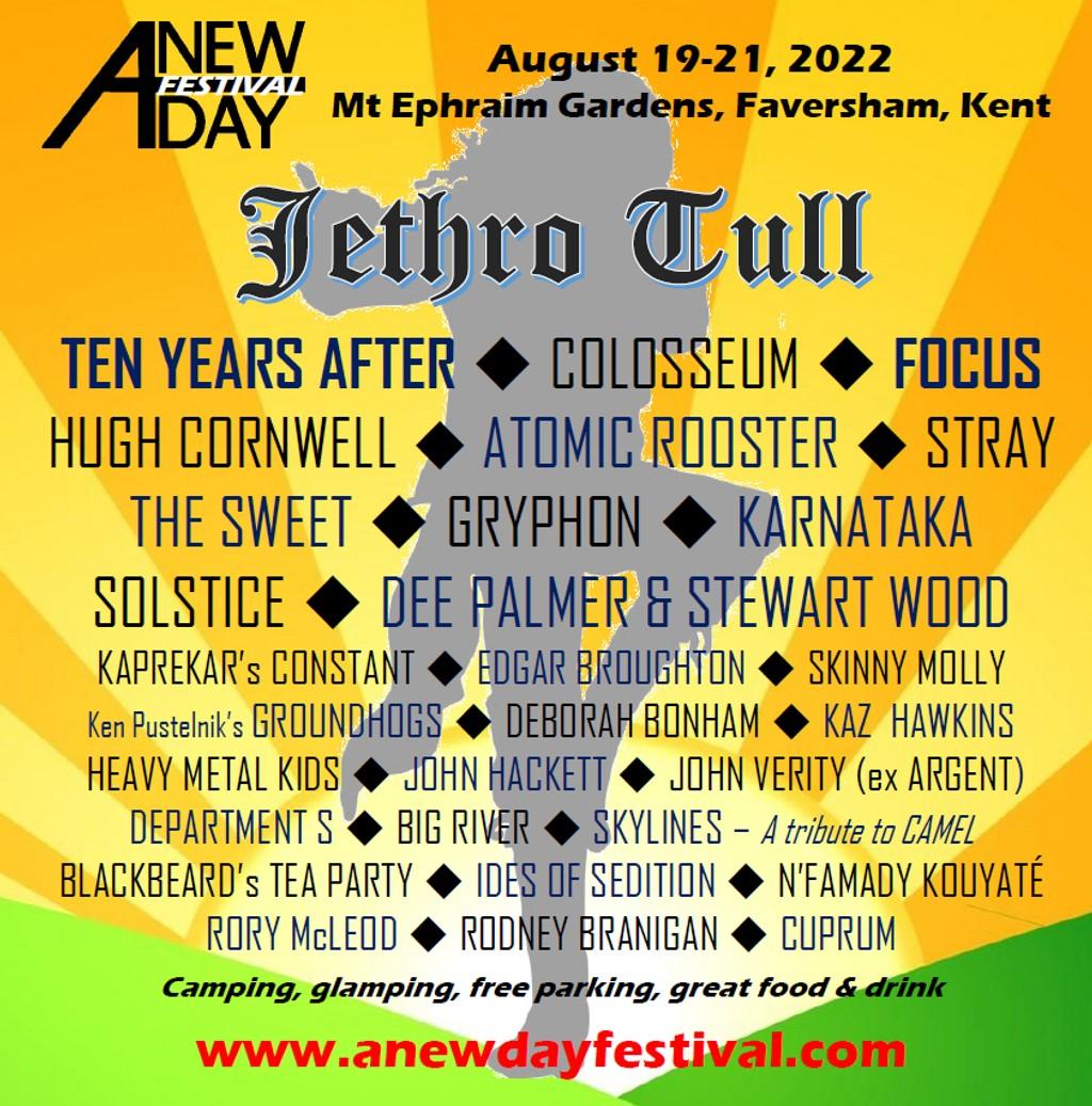 Lineup Poster A New Day Festival 2022