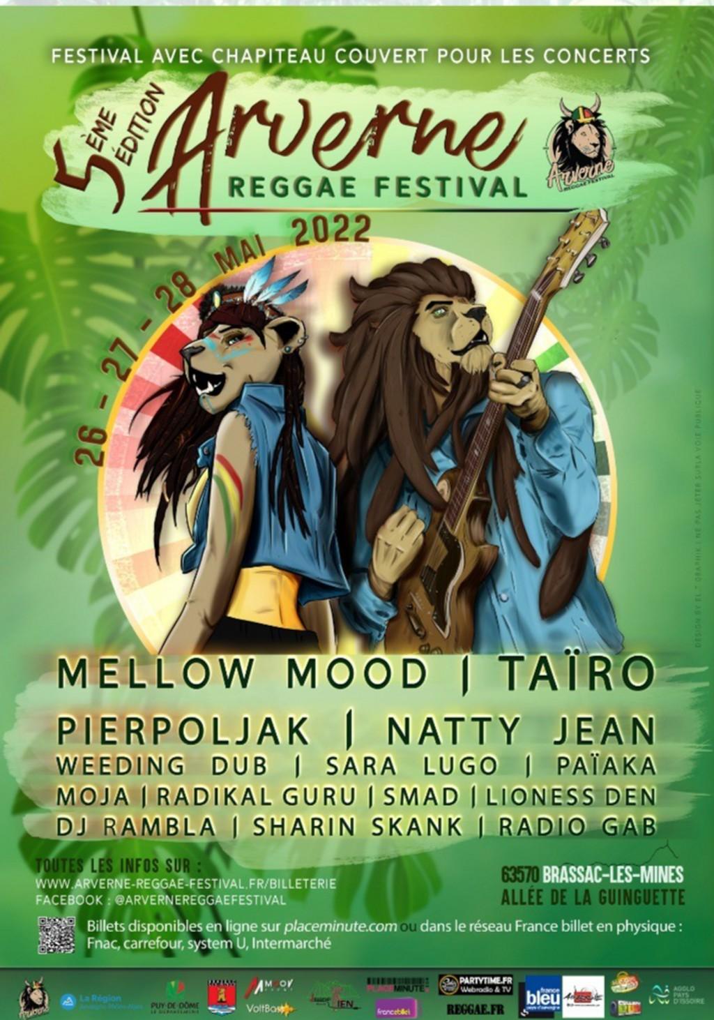 Lineup Poster Arverne Reggae Festival 2022