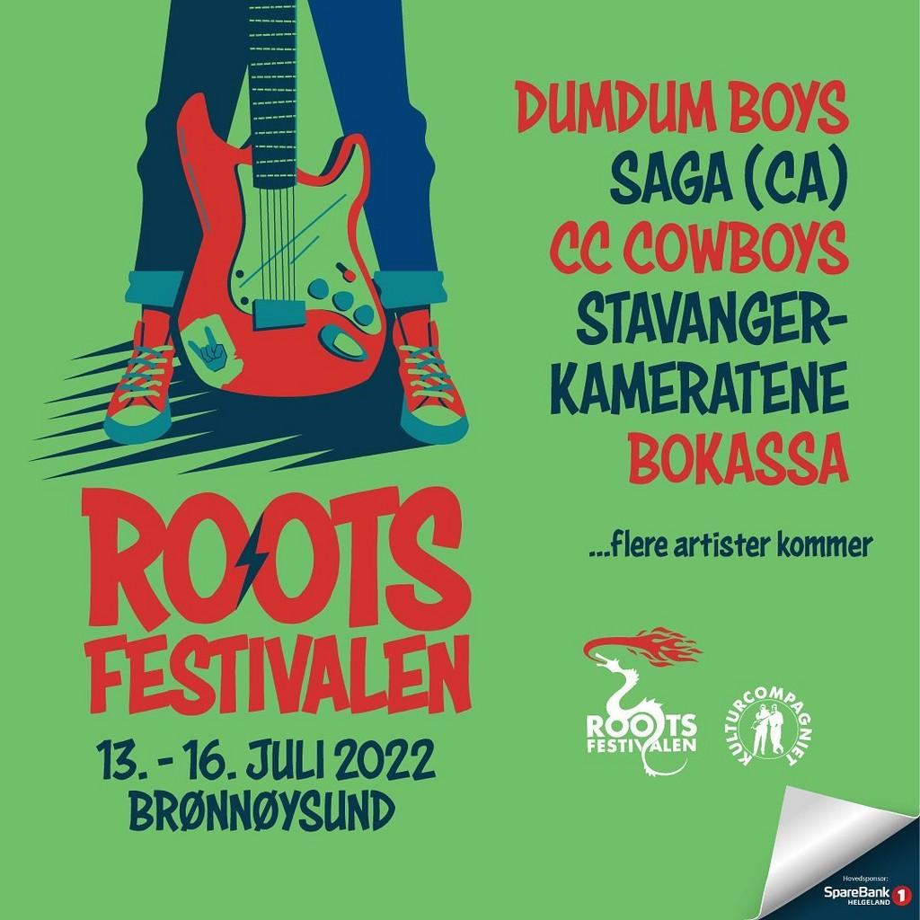 Lineup Poster Rootsfestivalen 2022