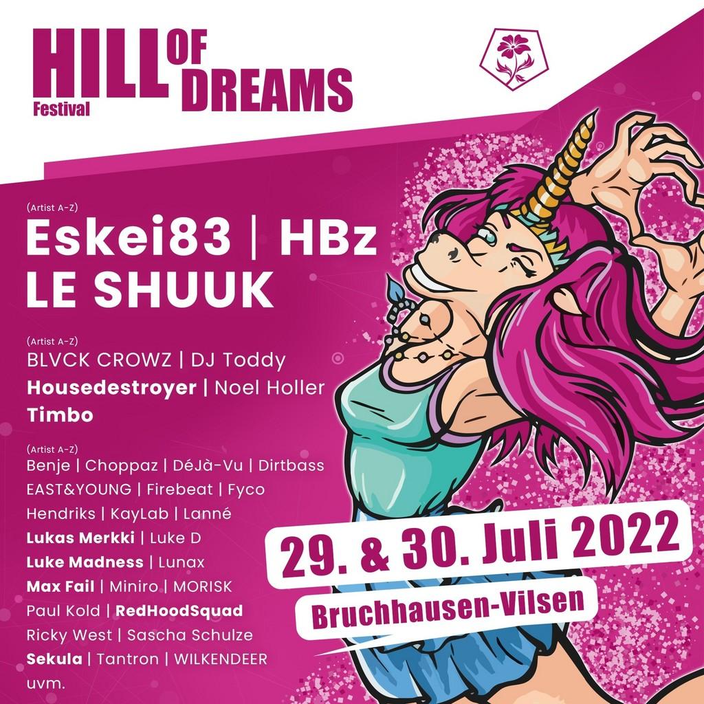Lineup Poster Hill Of Dreams 2022
