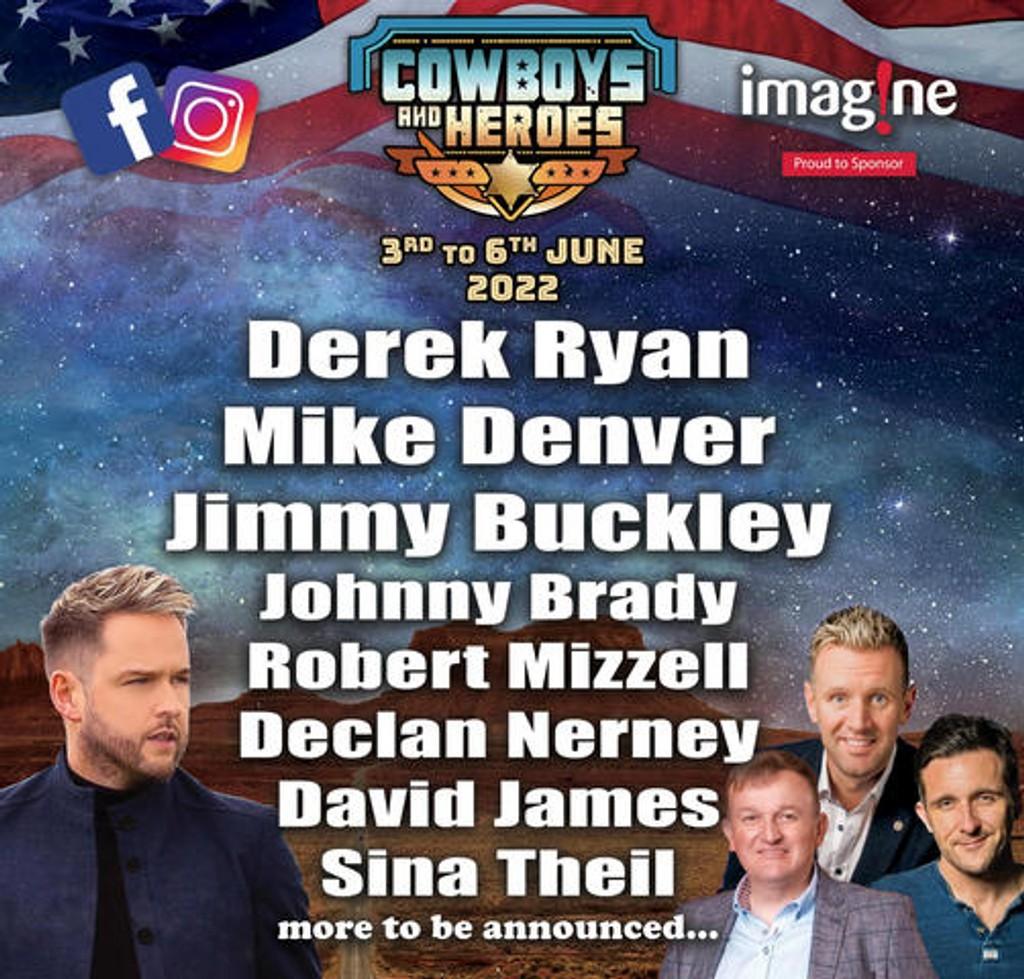 Lineup Poster Cowboys and Heroes 2022