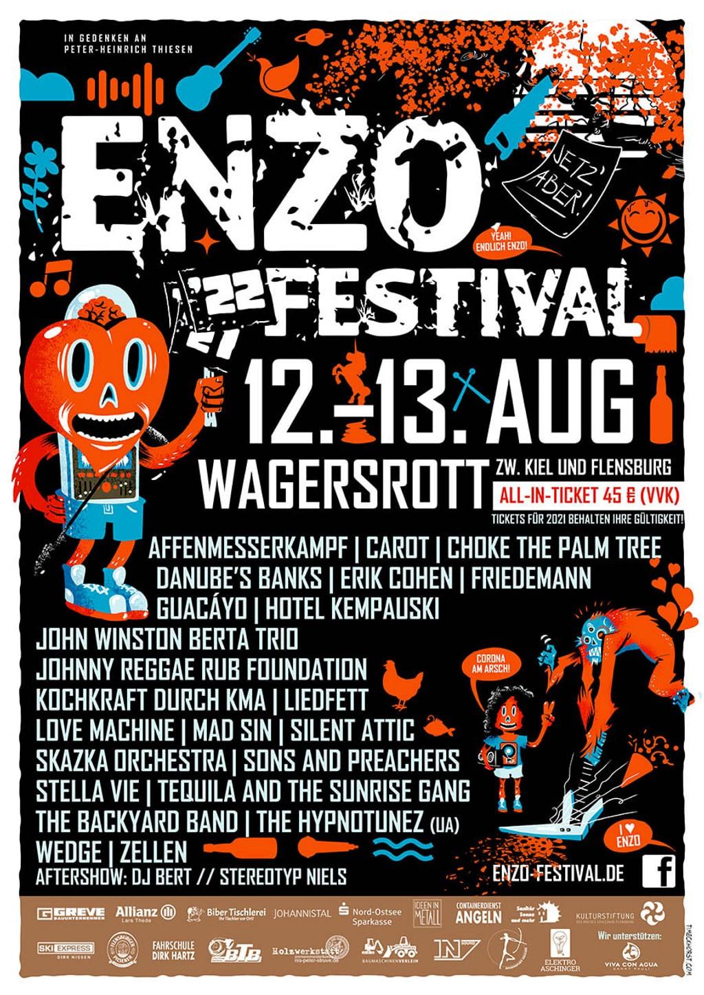 Lineup Poster Enzo Festival 2022