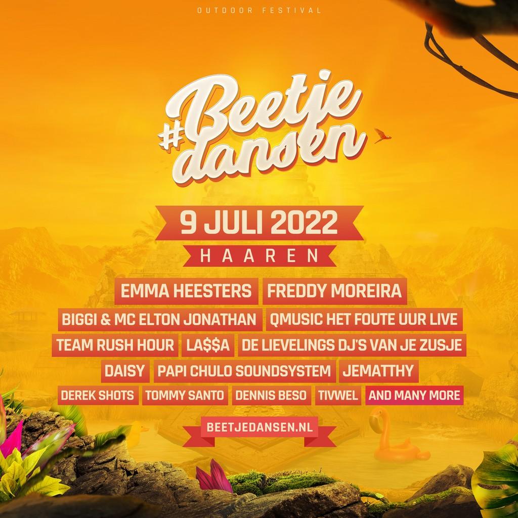 Lineup Poster BeetjeDansen Outdoor 2022