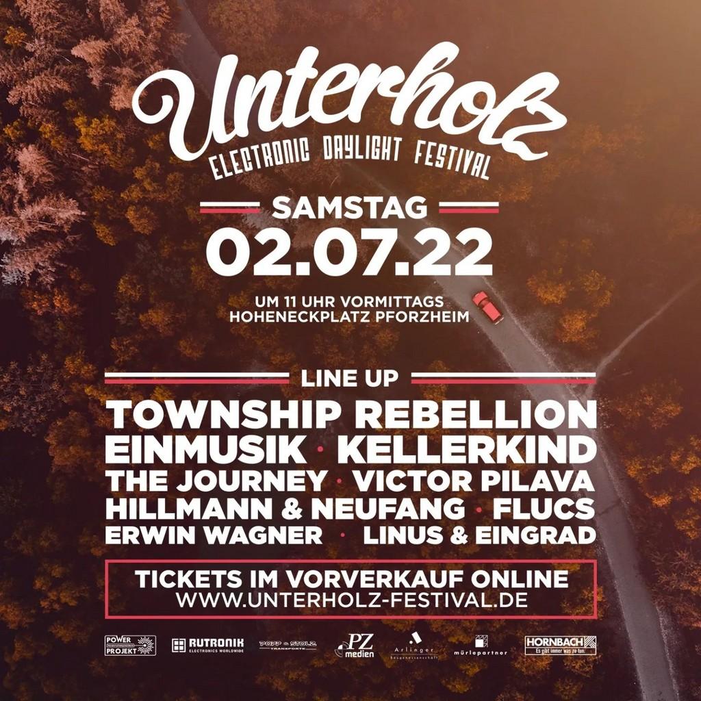 Lineup Poster Unterholz Festival 2022