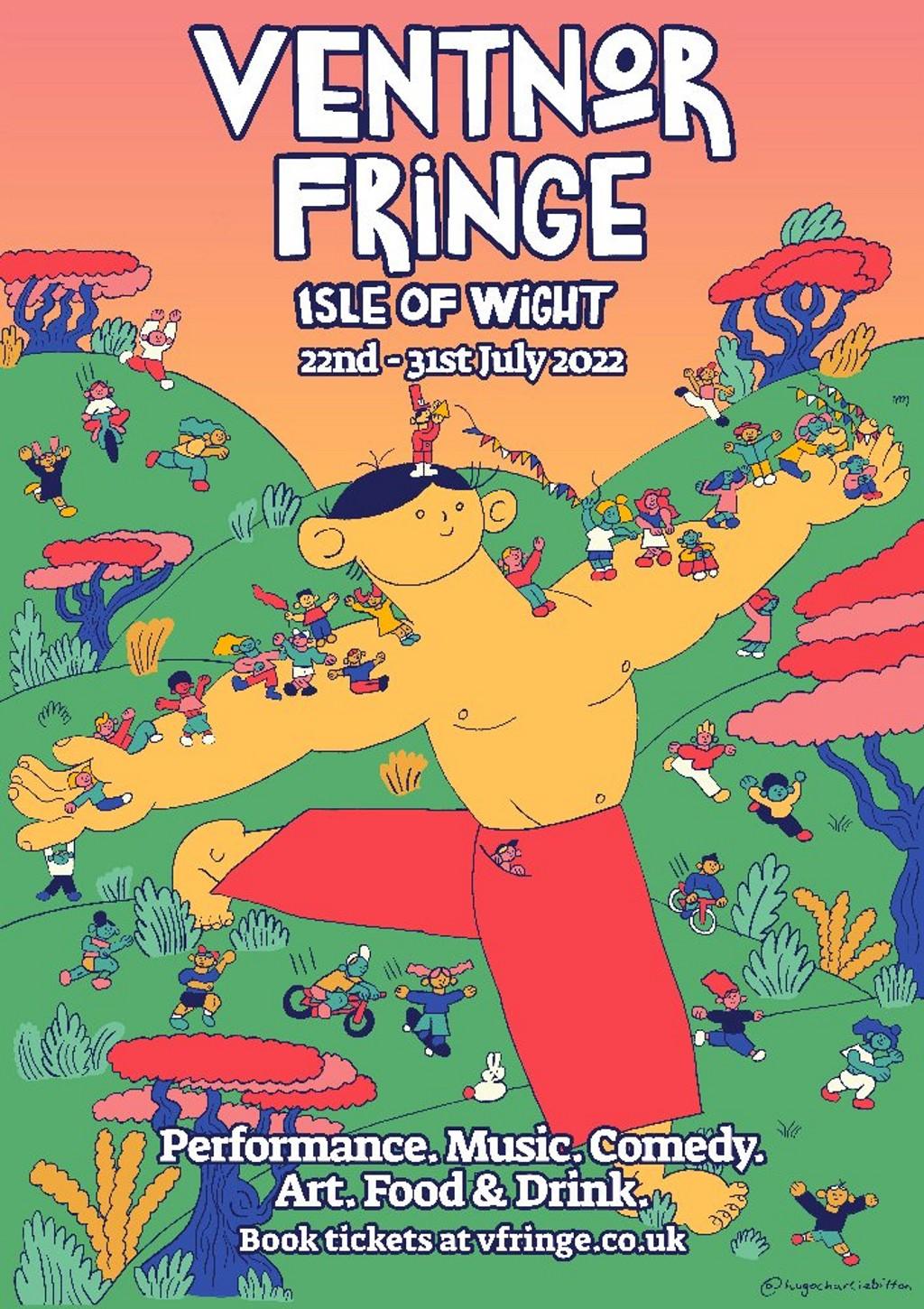 Lineup Poster Ventnor Fringe Festival 2022
