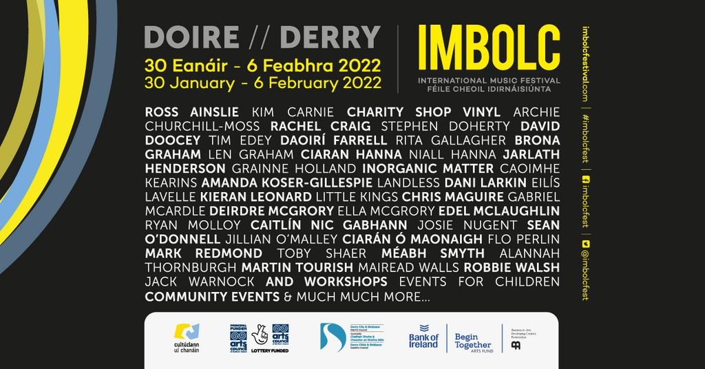 Lineup Poster IMBOLC International Music Festival 2022