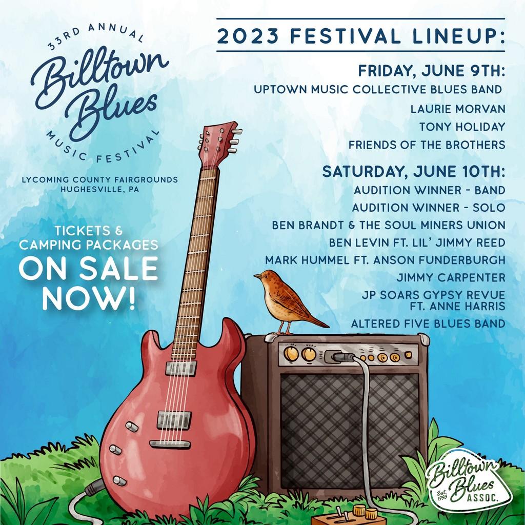 Lineup Poster Billtown Blues Festival 2023