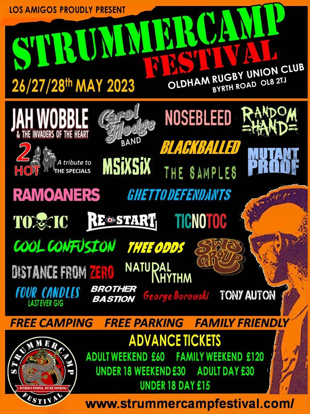 Lineup Poster Strummercamp Festival 2023