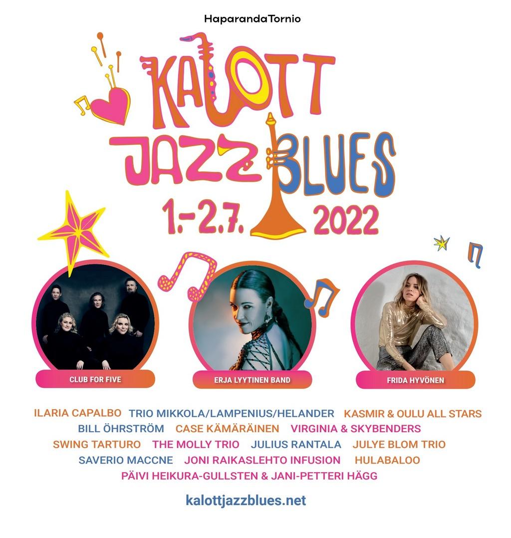 Lineup Poster Kalottjazz & Blues Festival 2022