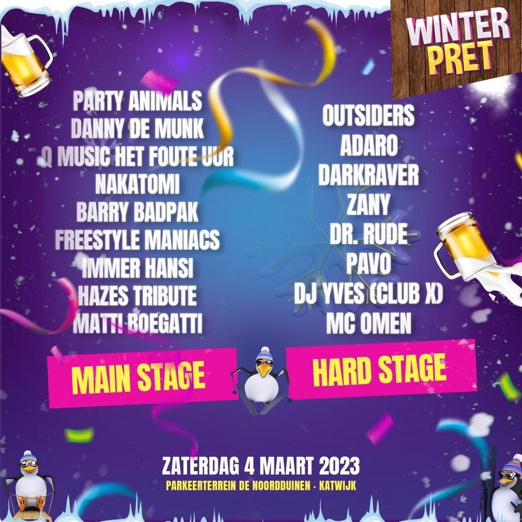 Lineup Poster Winterpret Festival 2023