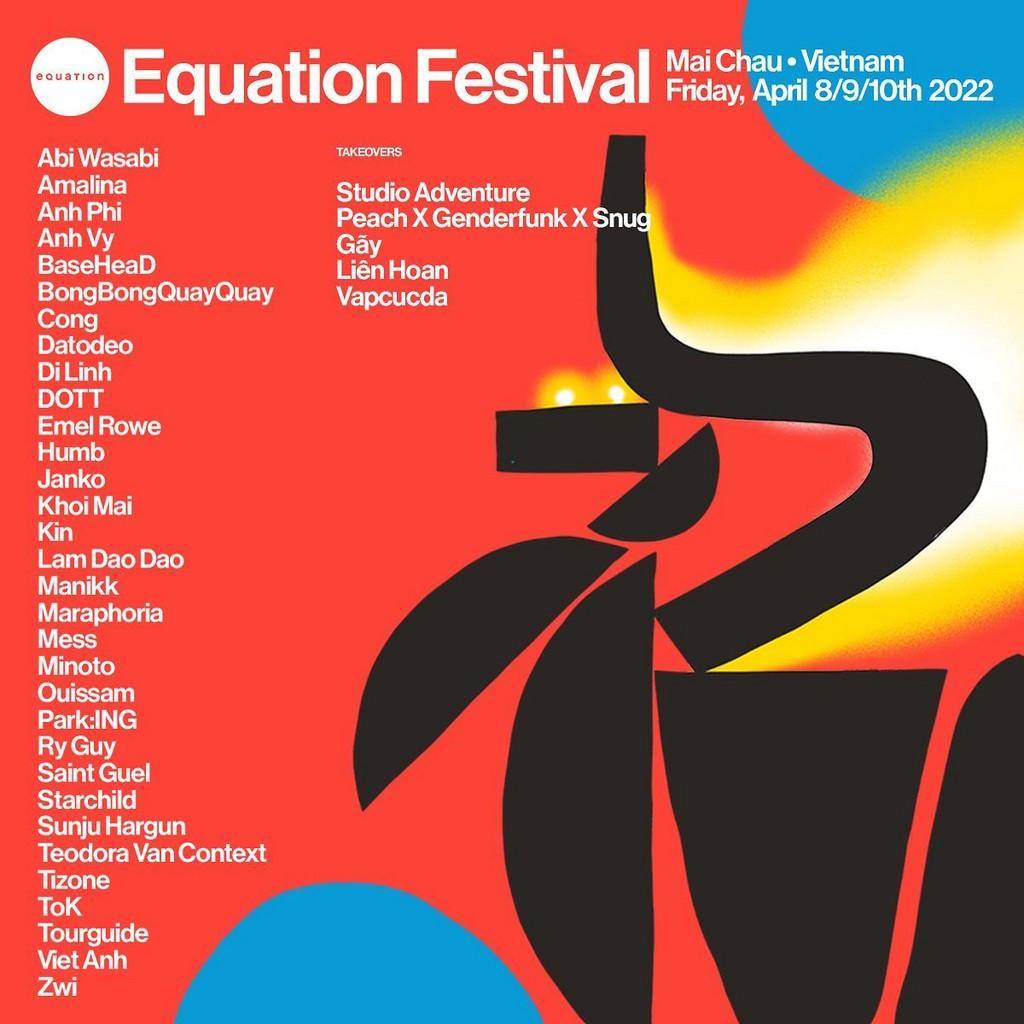 Lineup Poster Equation Festival 2022