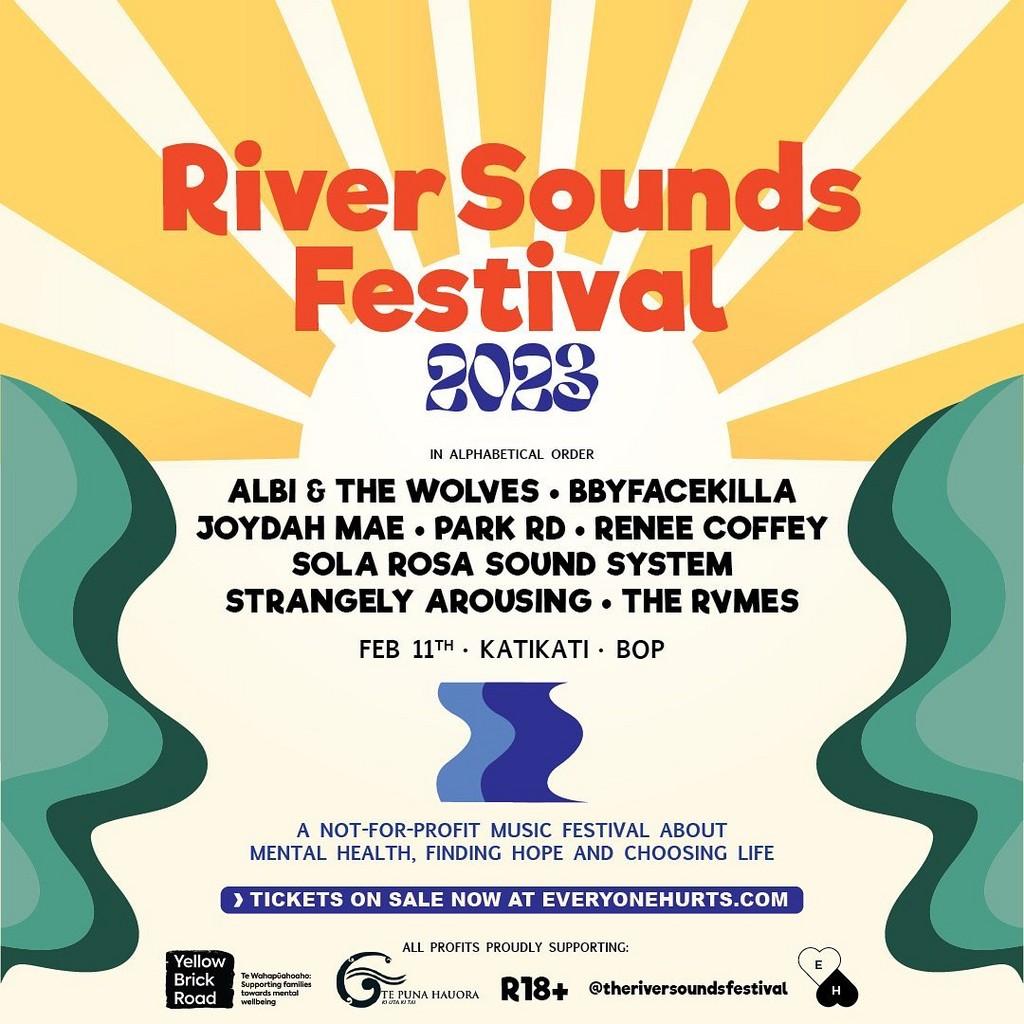 Lineup Poster The River Sounds Festival 2023