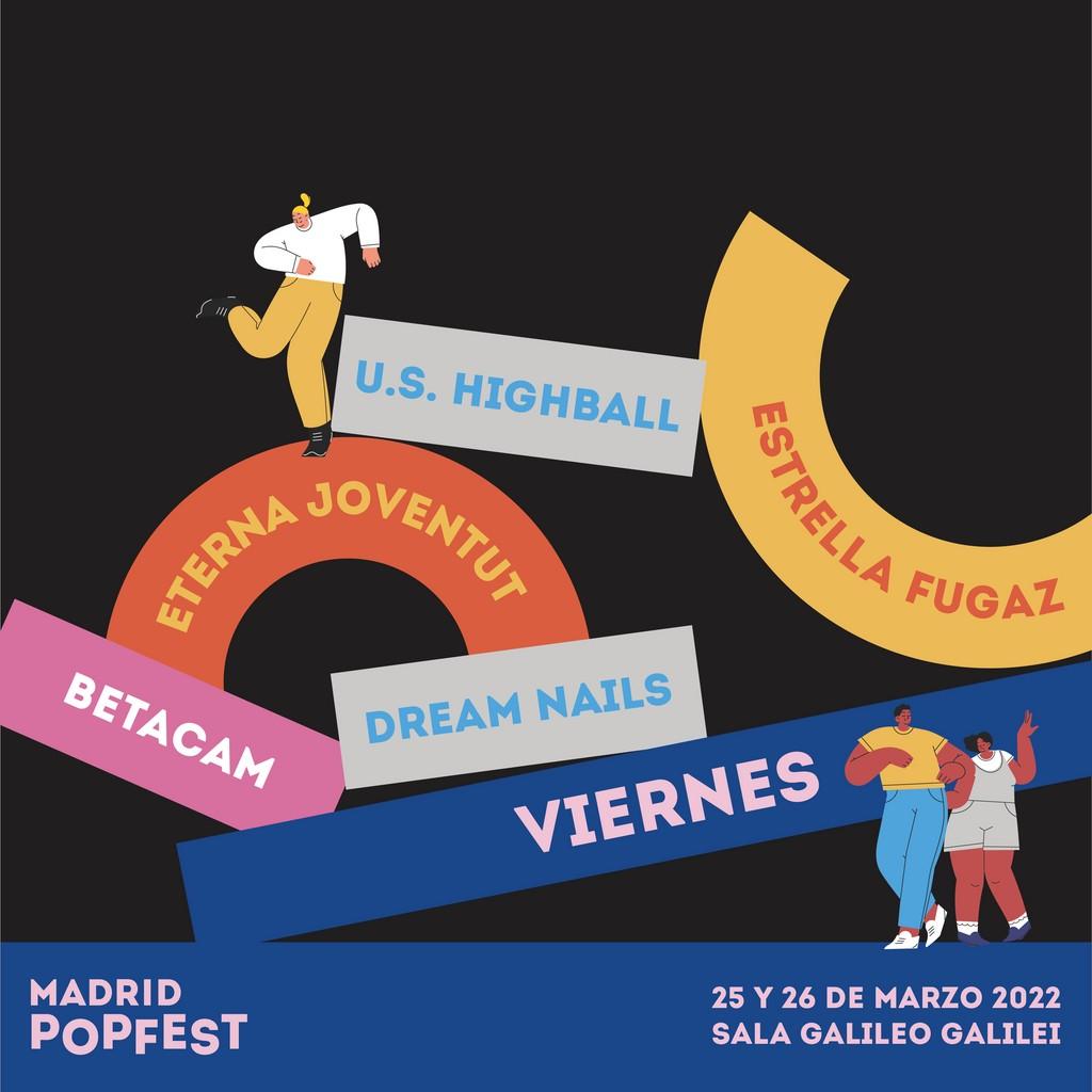 Lineup Poster Madrid Popfest 2022