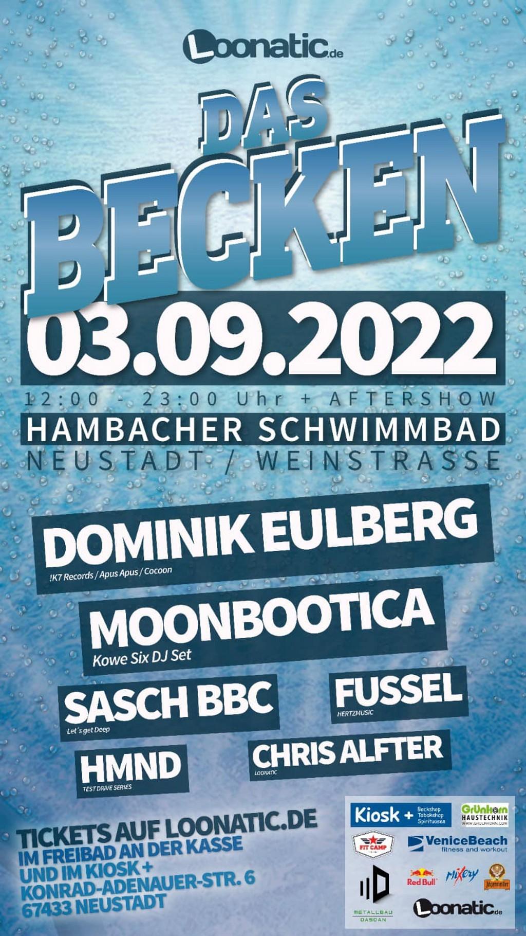 Lineup Poster Das Becken 2022