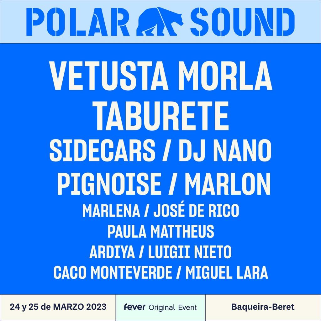 Lineup Poster Polar Sound Festival 2023