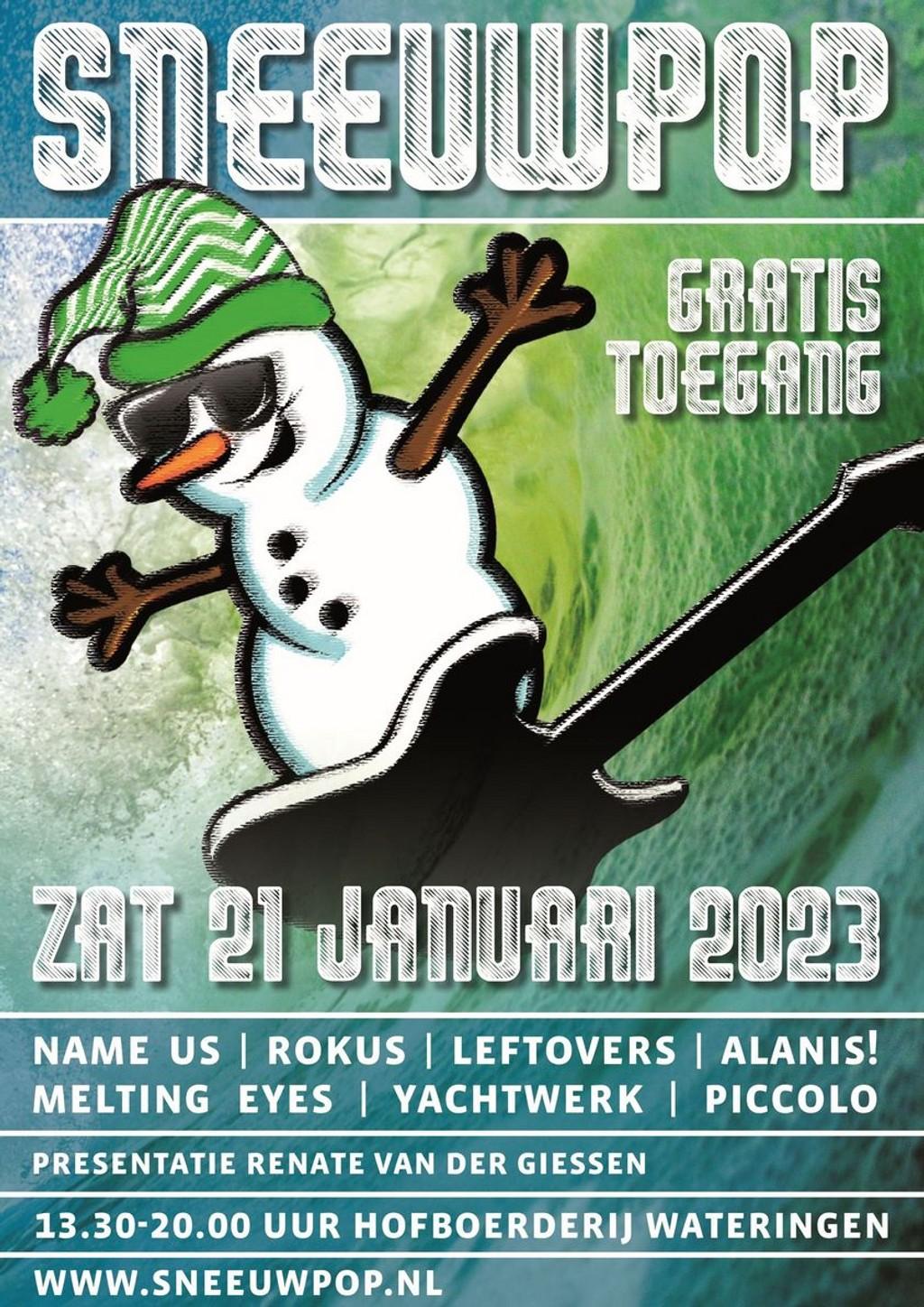 Lineup Poster Sneeuwpop 2023