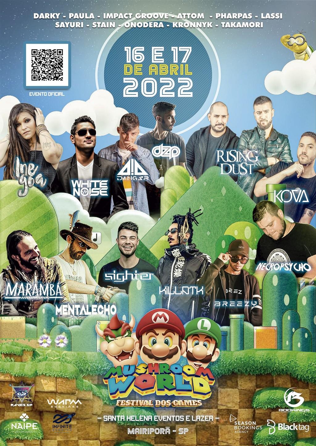 Lineup Poster Mushroom World Festival 2022