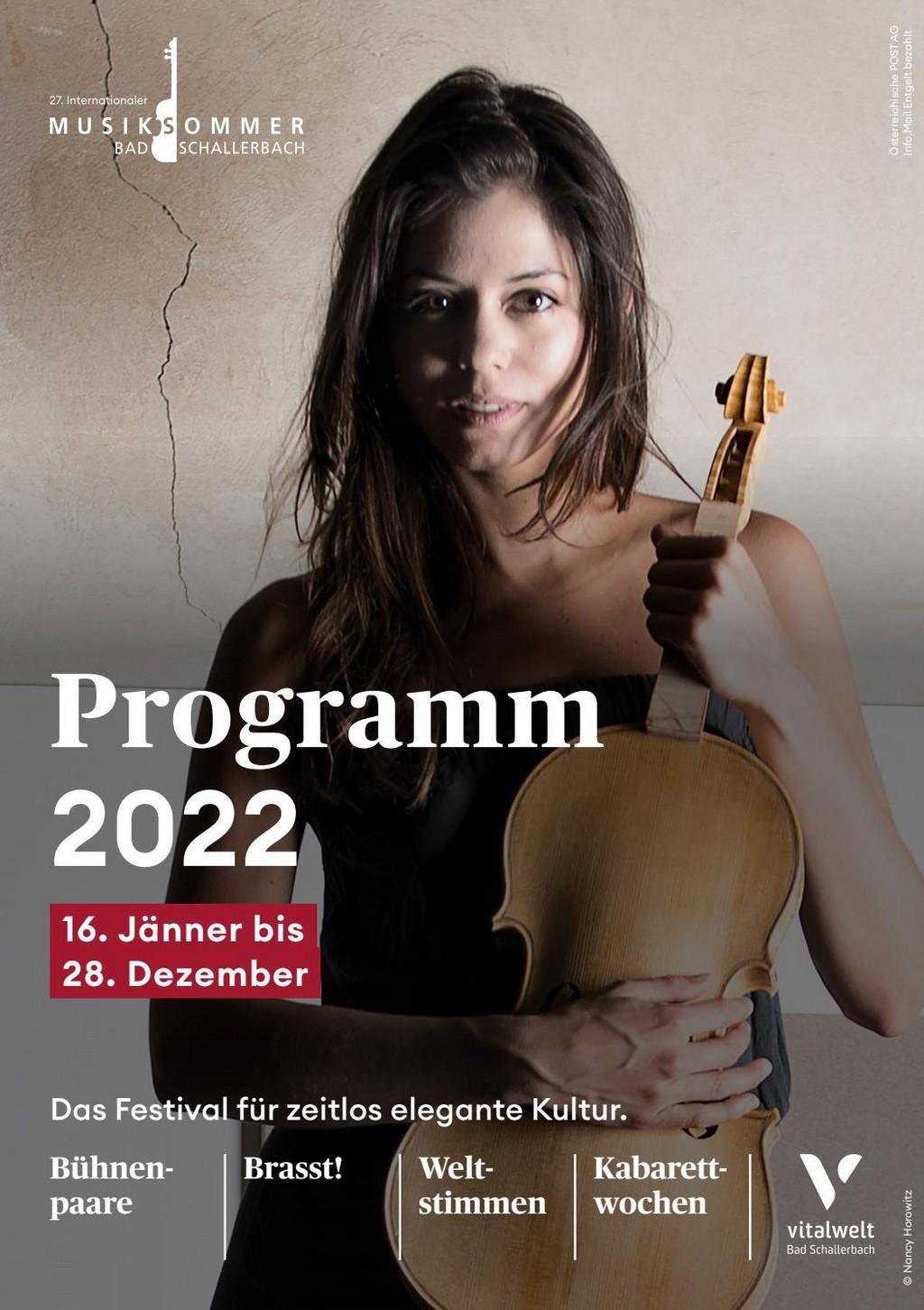Lineup Poster 27. Internationaler Musiksommer Bad Schallerbach 2022