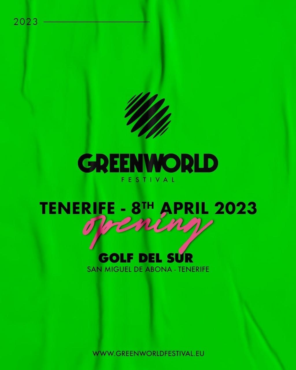 Lineup Poster Greenworld Festival 2023