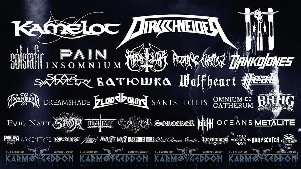 Lineup Poster Karmøygeddon Metal Festival 2023