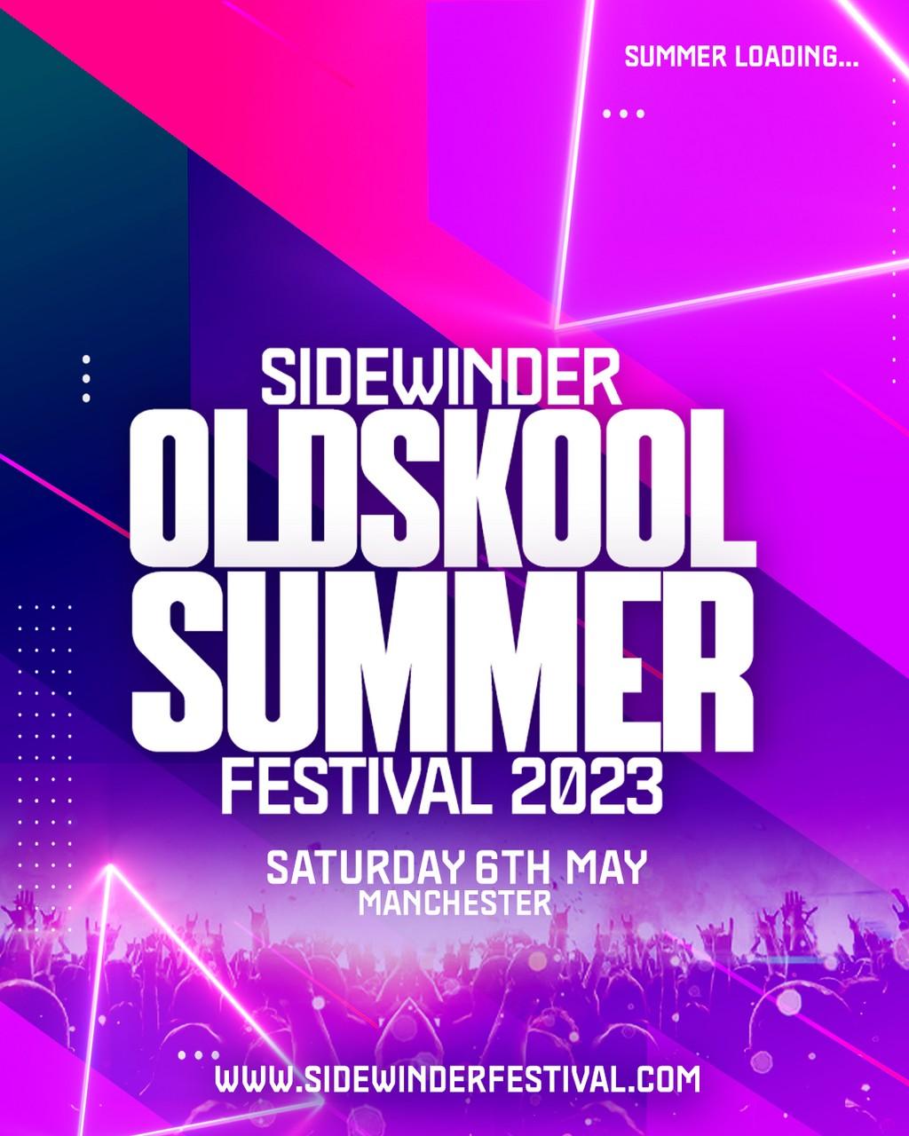 Lineup Poster Sidewinder Oldskool Festival 2023