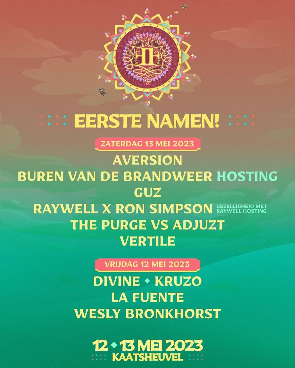 Lineup Poster Fairytale Festival 2023