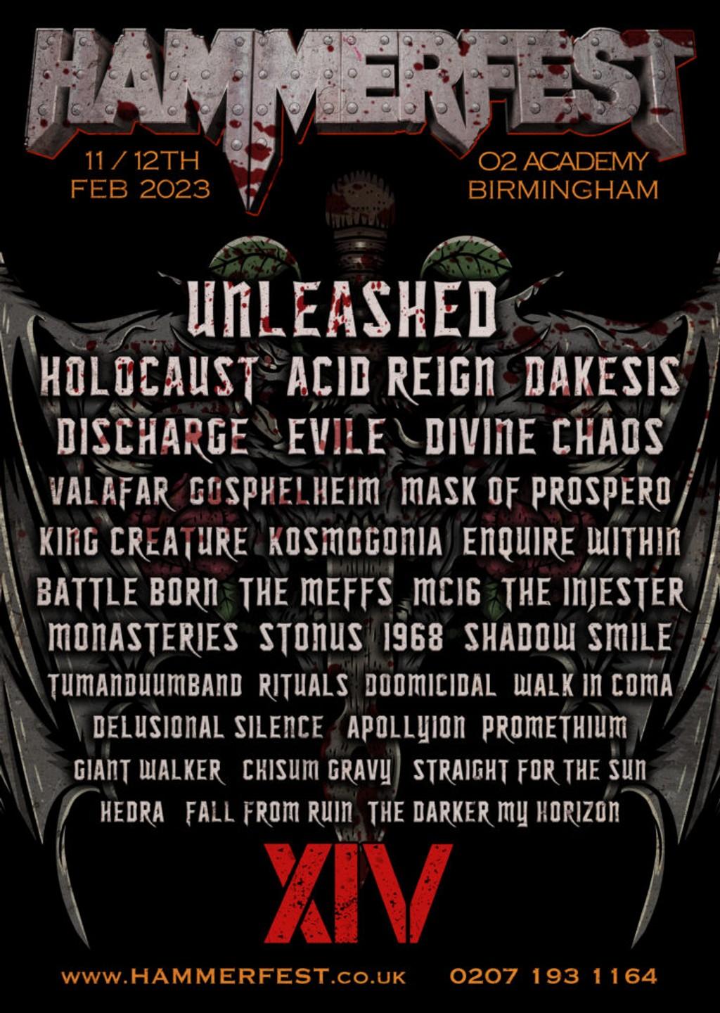 Lineup Poster Hammerfest 2023