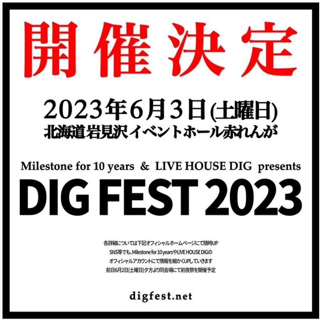 Lineup Poster DIG FEST 2023