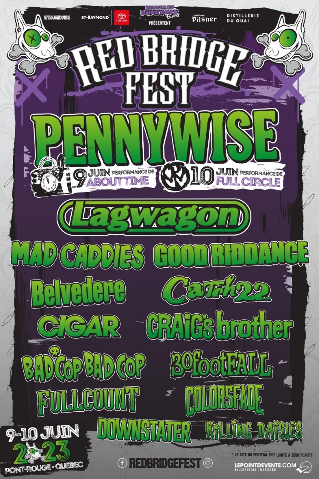 Lineup Poster Red Bridge Fest 2023