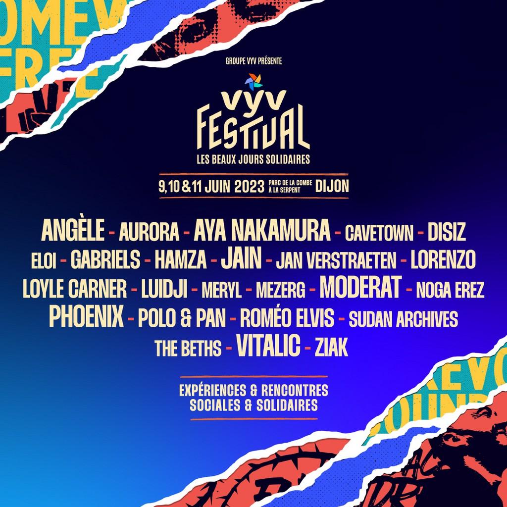 Lineup Poster Vyv Festival 2023